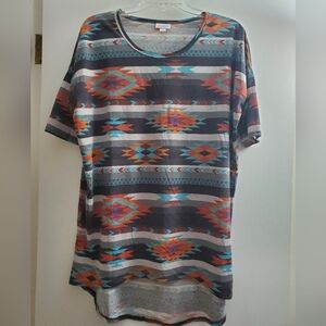 Lularoe Irma Tunic Size Small Aztec Pattern